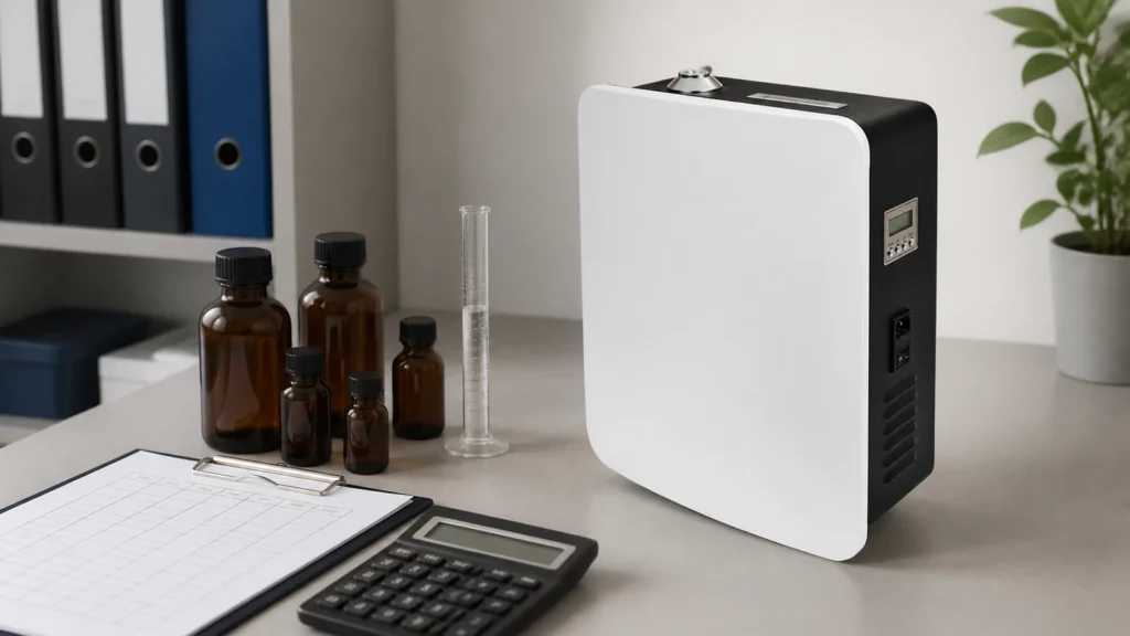 HC-5001 commercial scent diffuser oil consumption planning