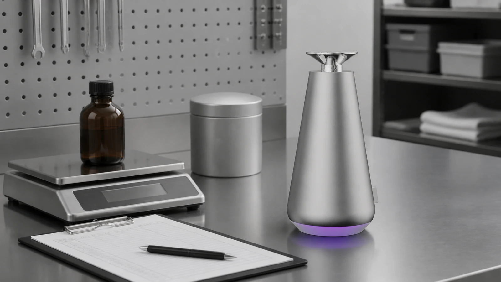DecoPro with fragrance oil usage measurement equipment