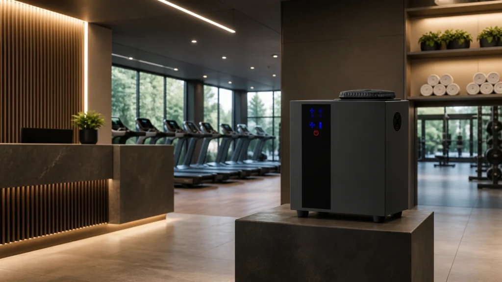 A300 gym scenting system in a fitness club reception