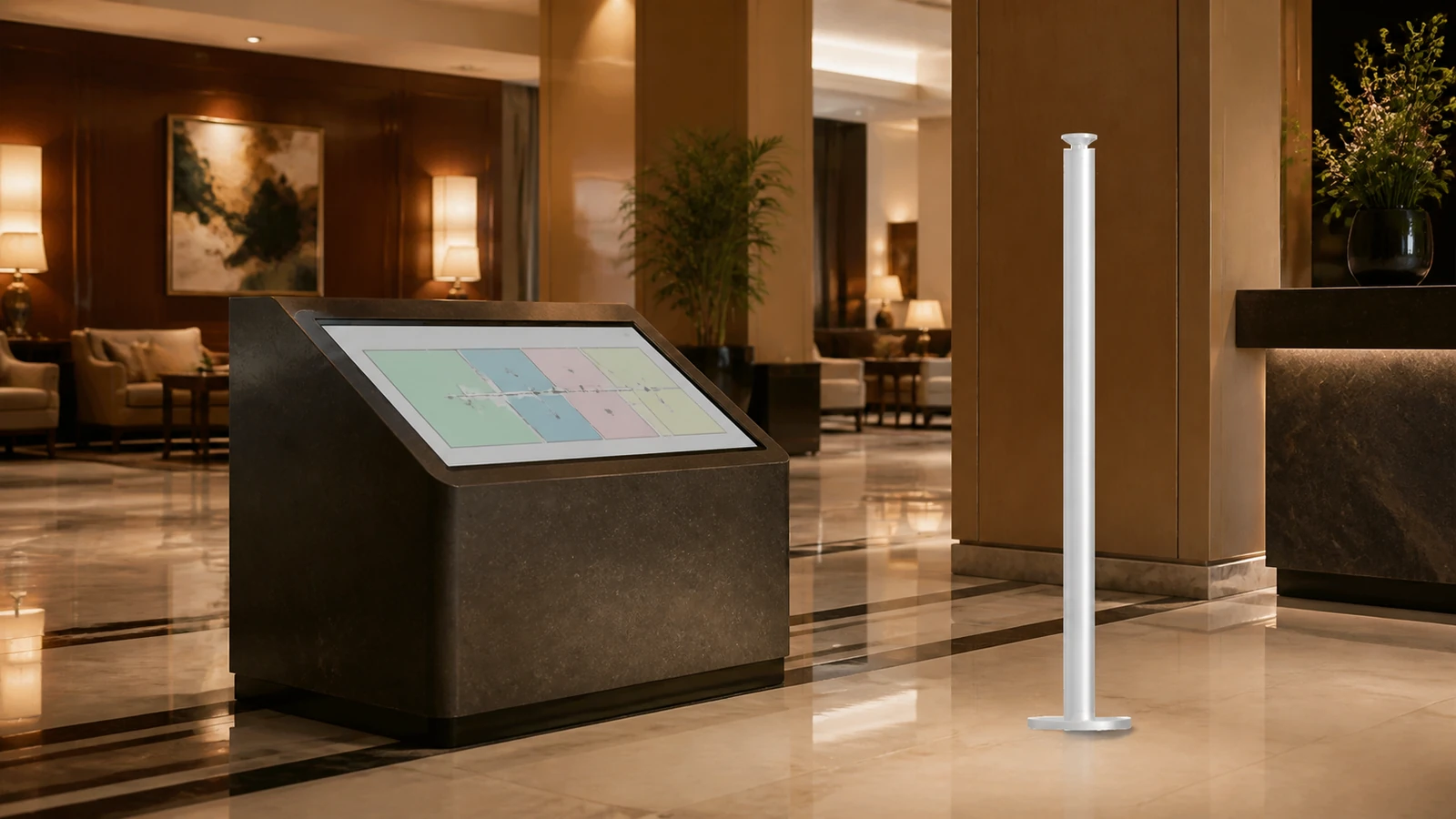 MiniPlus positioned in a hotel lobby coverage zone