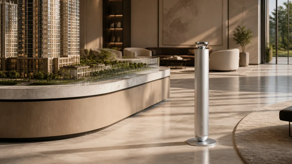SF03 in a luxury real estate showroom