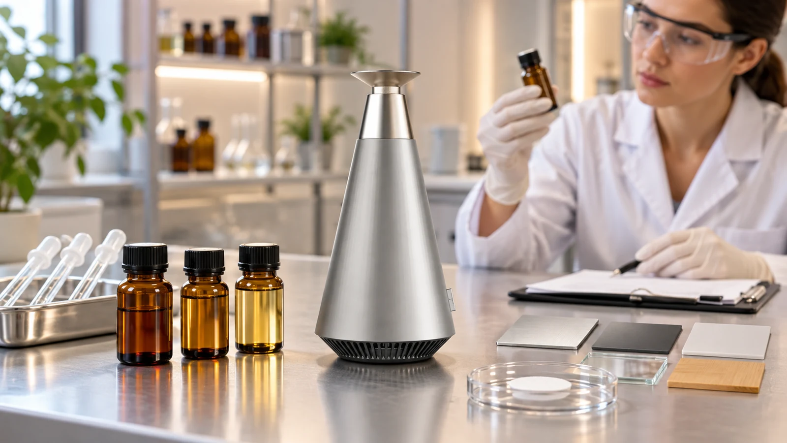 Fragrance oil compatibility evaluation with a DecoPlus diffuser