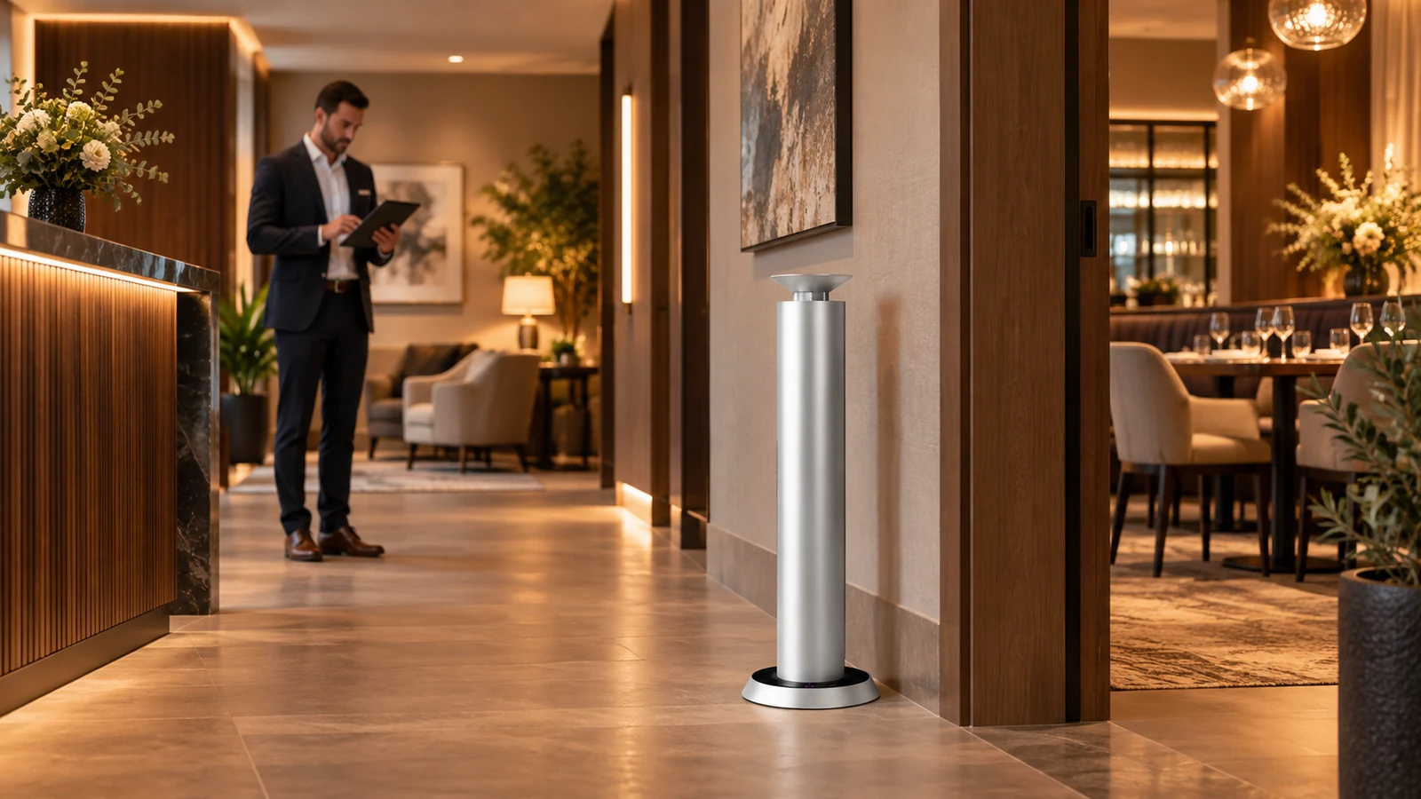 Restaurant scent zone planning with a MiniPro diffuser