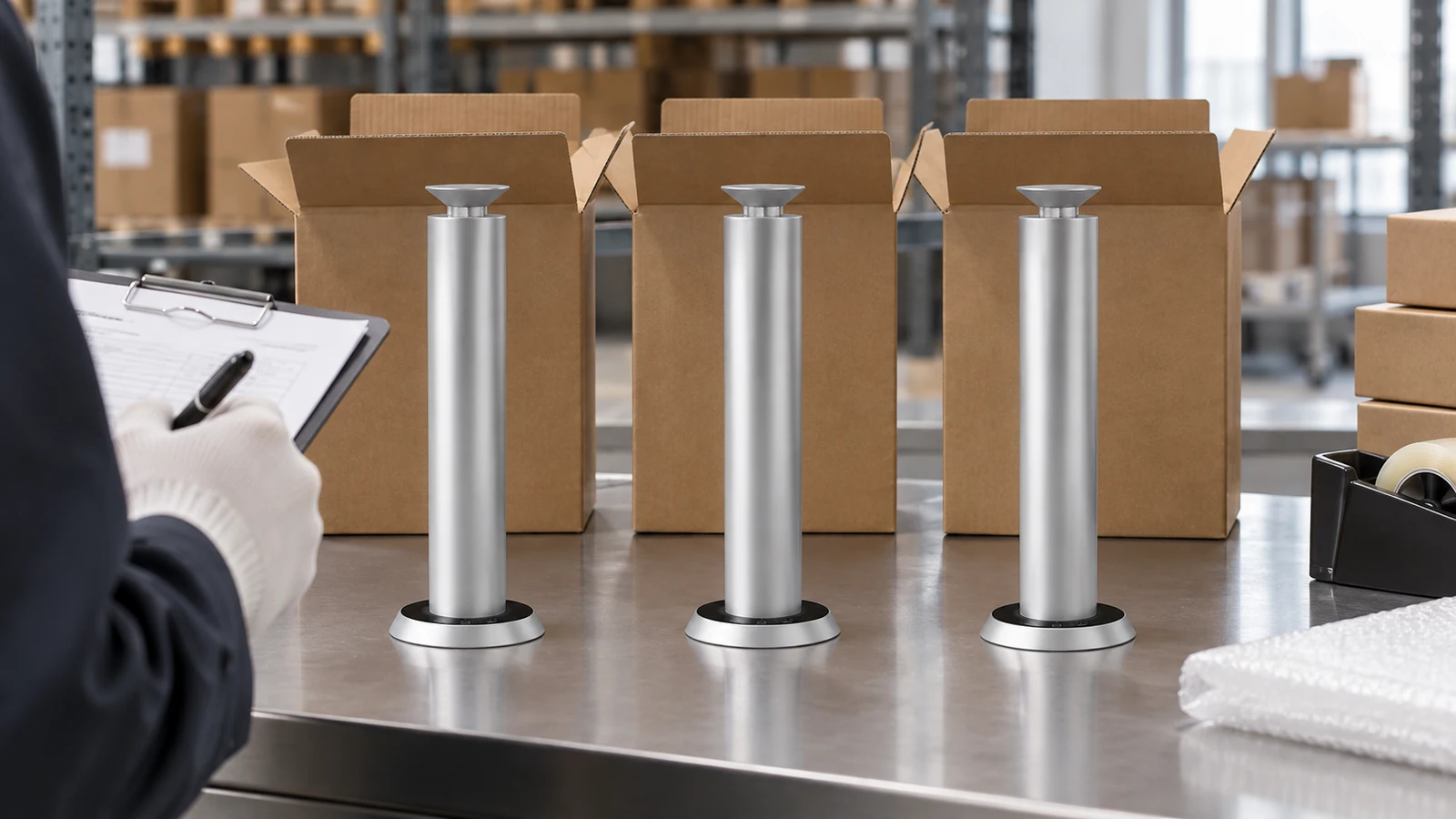 MiniPro units selected from separate cartons for bulk inspection