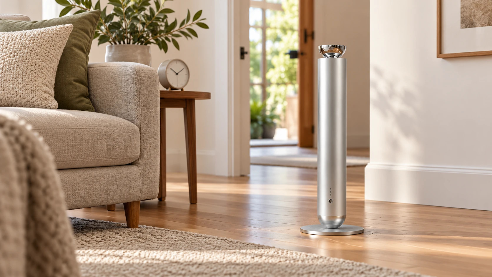 Silver SF03 in a calm room with an unobstructed doorway